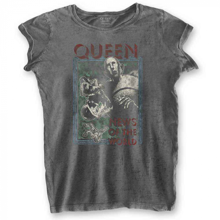 Queen Ladies T-Shirt: News of the World (Burnout) [1]