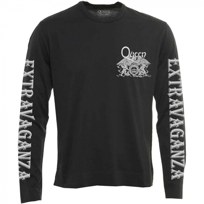 Queen Unisex Long Sleeve T-Shirt: Extravaganza (Sleeve Print) [1]