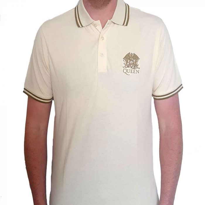 Queen Unisex Polo Shirt: Crest Logo [1]