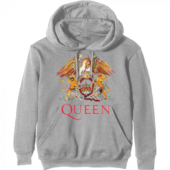 Queen Unisex Pullover Hoodie: Classic Crest [1]