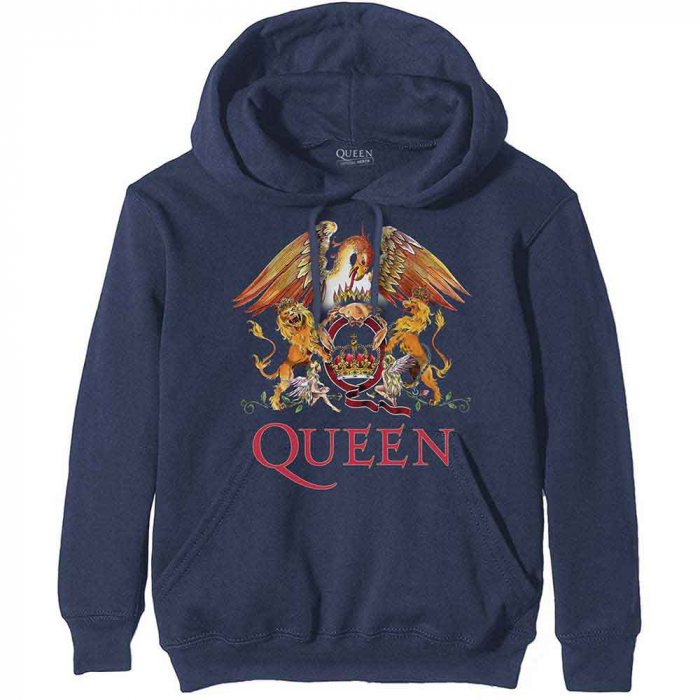 Queen Unisex Pullover Hoodie: Classic Crest [1]