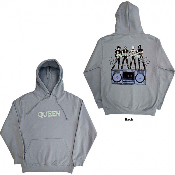Queen Unisex Pullover Hoodie: Radio Ga Ga (Back Print) [1]