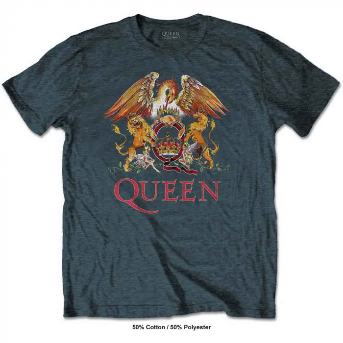 Queen Unisex T-Shirt: Classic Crest [1]