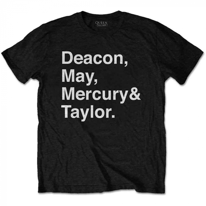 Queen Unisex T-Shirt: Helvetica Band [1]