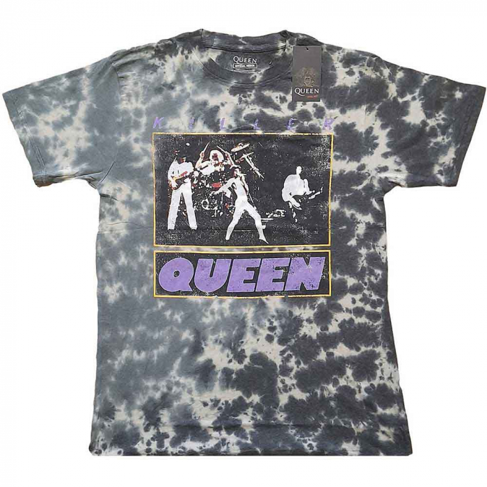 Queen Unisex T-Shirt: Killer Queen (Wash Collection) [1]