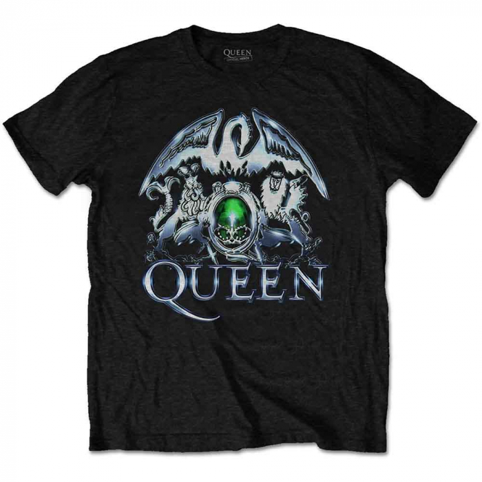 Queen Unisex T-Shirt: Metal Crest [1]