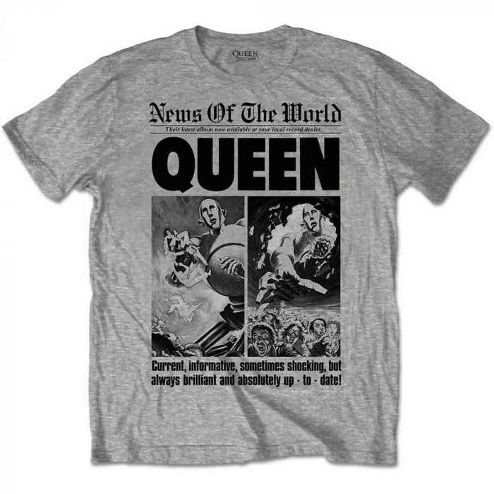 Queen Unisex T-Shirt: News of the World 40th Front Page [1]