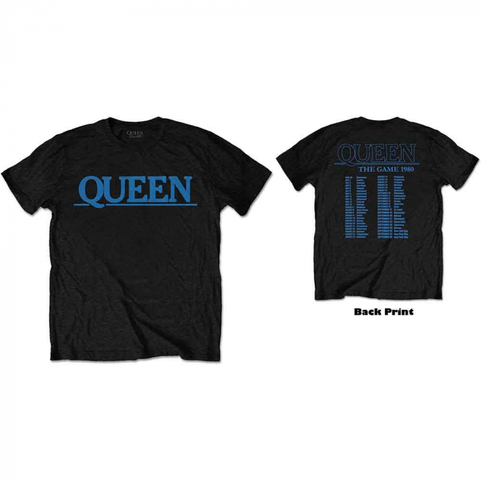 Queen Unisex T-Shirt: The Game Tour (Back Print) [1]