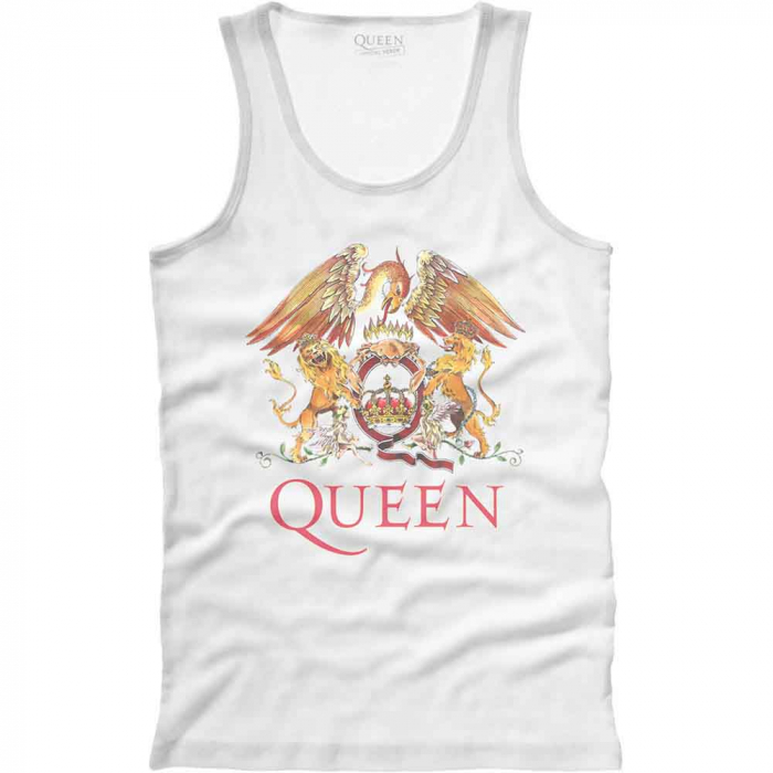 Queen Unisex Vest T-Shirt: Classic Crest [1]