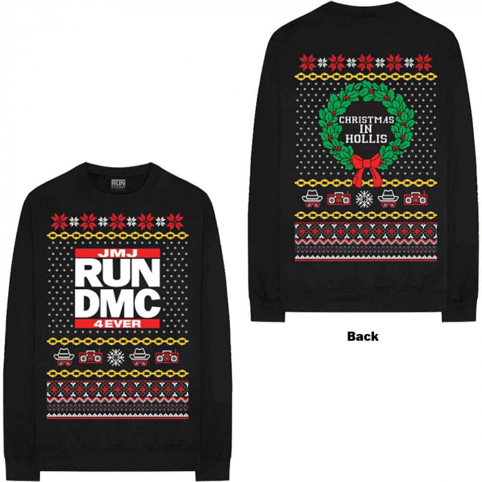 Run DMC Unisex Sweatshirt: Holiday (Back Print) [1]