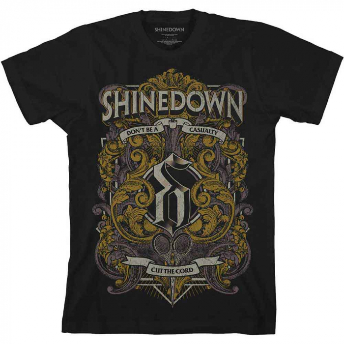 Shinedown Unisex T-Shirt: Ornamental Scissors [1]