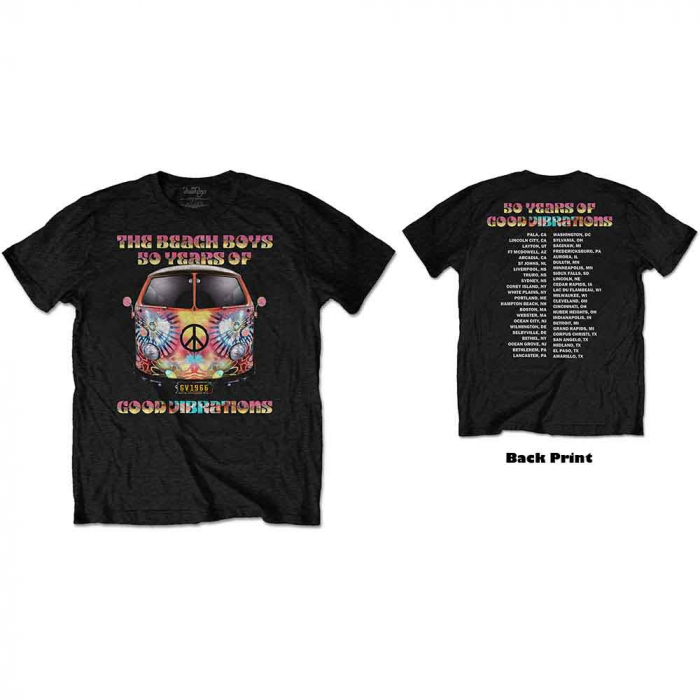 The Beach Boys Unisex T-Shirt: Good Vibes Tour (Back Print) [1]