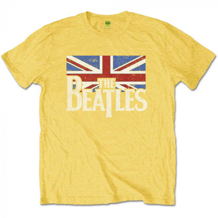 The Beatles Kids T-Shirt: Drop T Logo & Vintage Flag (3-4 Years) [1]