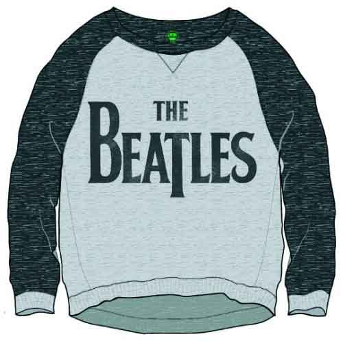 The Beatles Ladies Sweatshirt: Drop T Logo (Cropped) [1]