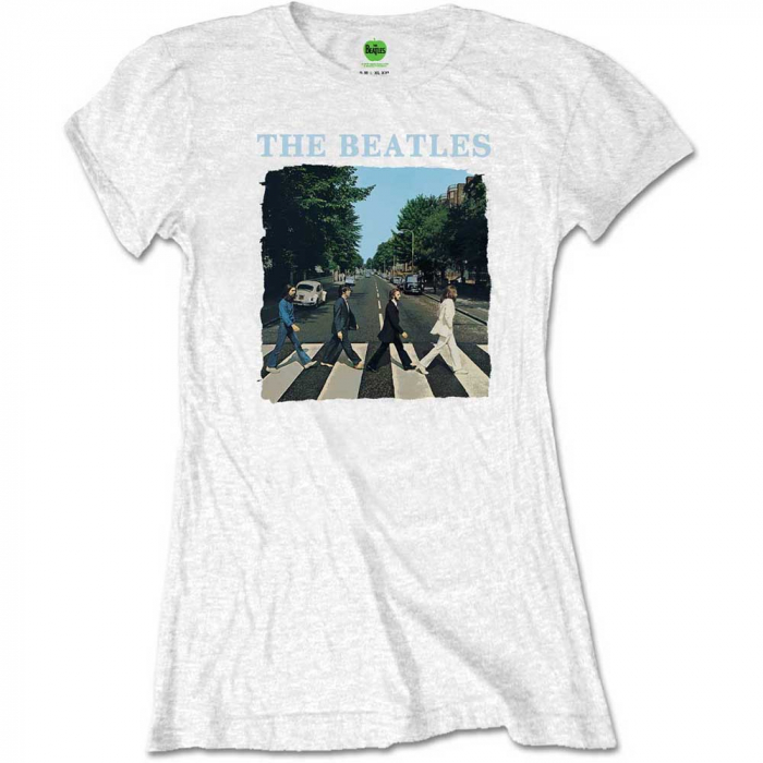 The Beatles Ladies T-Shirt: Abbey Road & Logo (Retail Pack) [1]