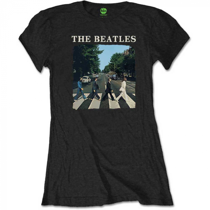 The Beatles Ladies T-Shirt: Abbey Road & Logo (Retail Pack) [1]