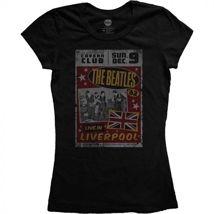 The Beatles Ladies T-Shirt: Live In Liverpool [1]