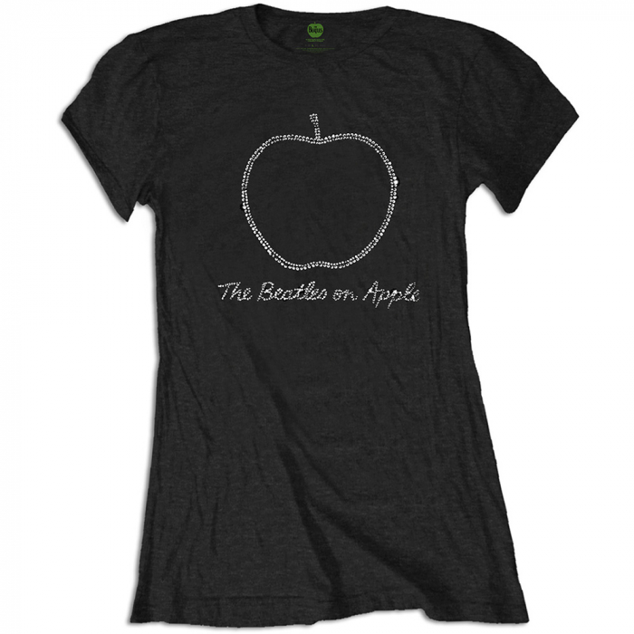 The Beatles Ladies T-Shirt: On Apple Crystals (Embellished) [1]