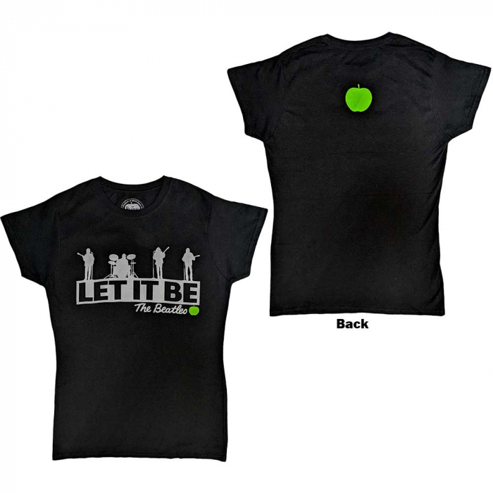 The Beatles Ladies T-Shirt: Rooftop (Back Print) [1]