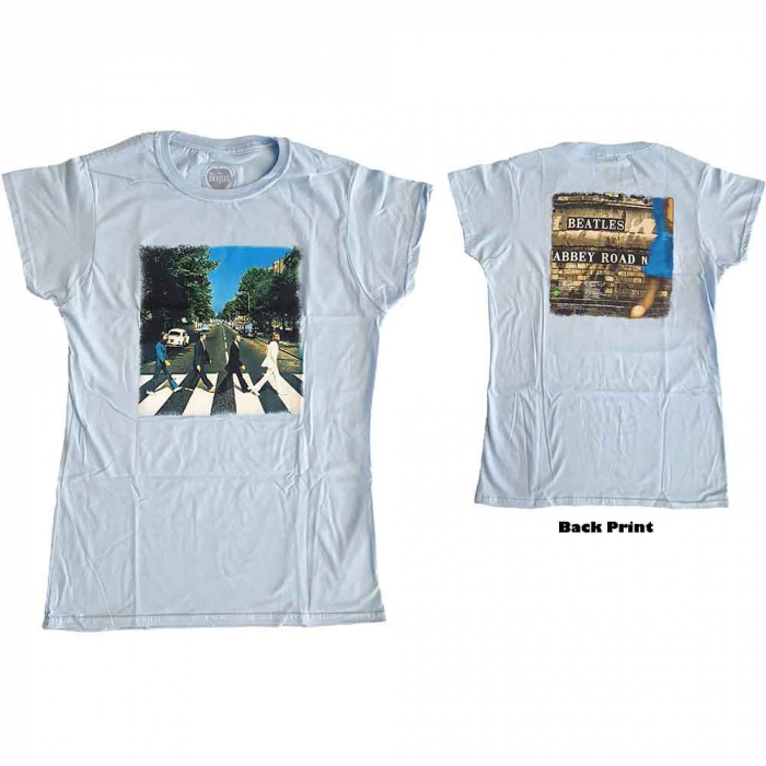 The Beatles Ladies T-Shirt: Vintage Abbey Road (Back Print) [1]