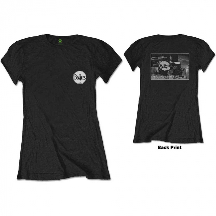 The Beatles Ladies T-Shirt: Washington Coliseum (Back Print) [1]