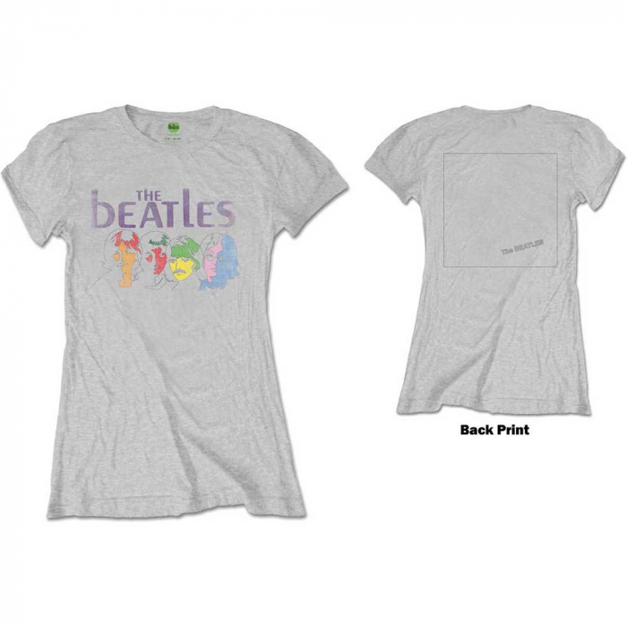 The Beatles Ladies T-Shirt: White Album Back (Back Print) [1]