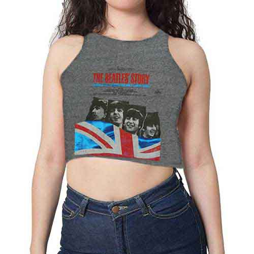The Beatles Ladies Vest T-Shirt: Beatles Story Hotfix (Cropped/Hotfix) [1]
