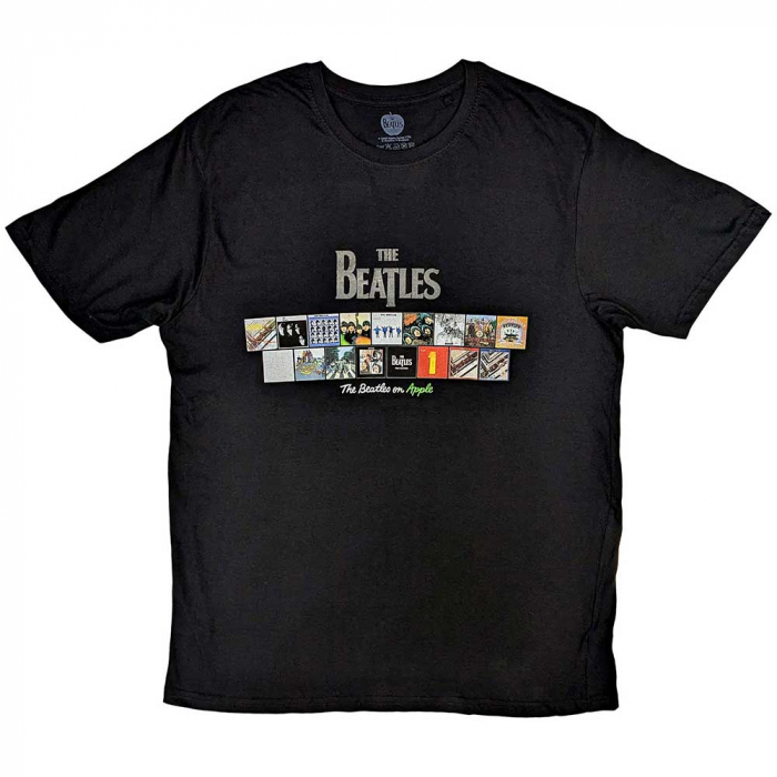The Beatles Unisex Hi-Build T-Shirt: Albums on Apple [1]