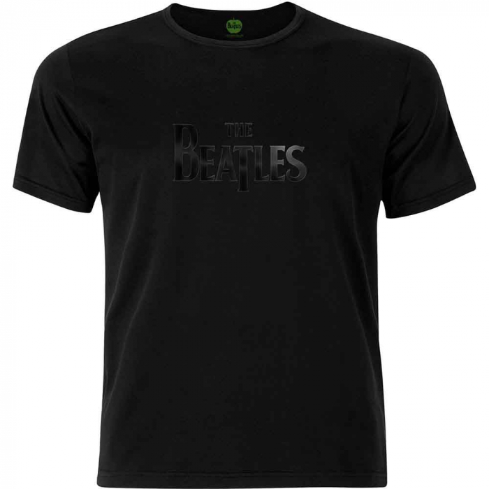 The Beatles Unisex Hi-Build T-Shirt: Drop T Black-On-Black [1]