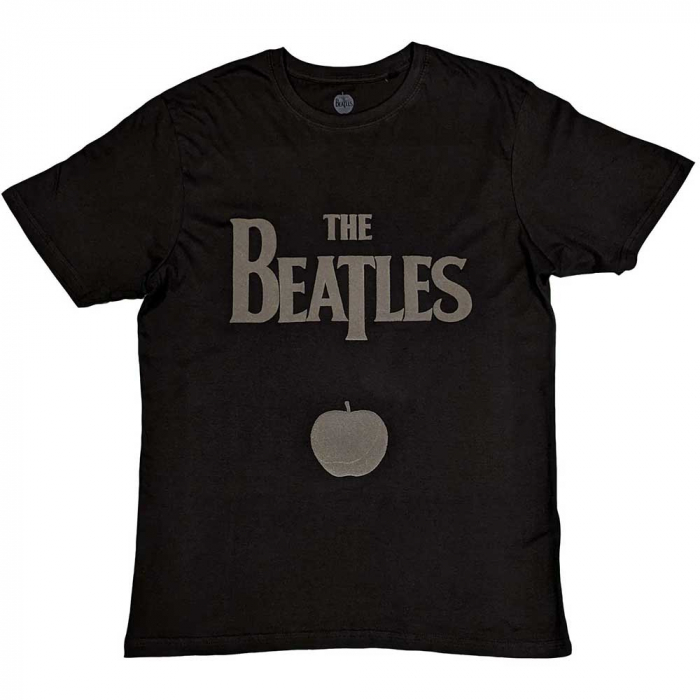 The Beatles Unisex Hi-Build T-Shirt: Drop T Logo & Apple [1]