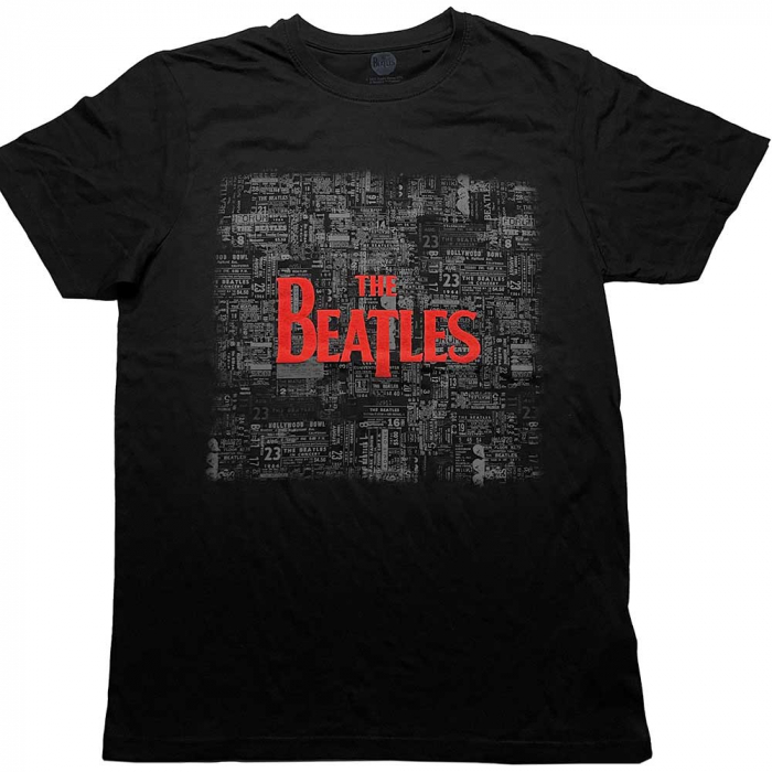 The Beatles Unisex Hi-Build T-Shirt: Tickets & Logo [1]