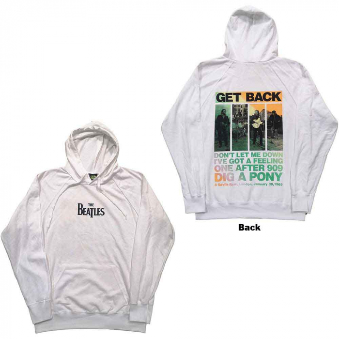 The Beatles Unisex Pullover Hoodie: 3 Savile Row (Back Print) [1]