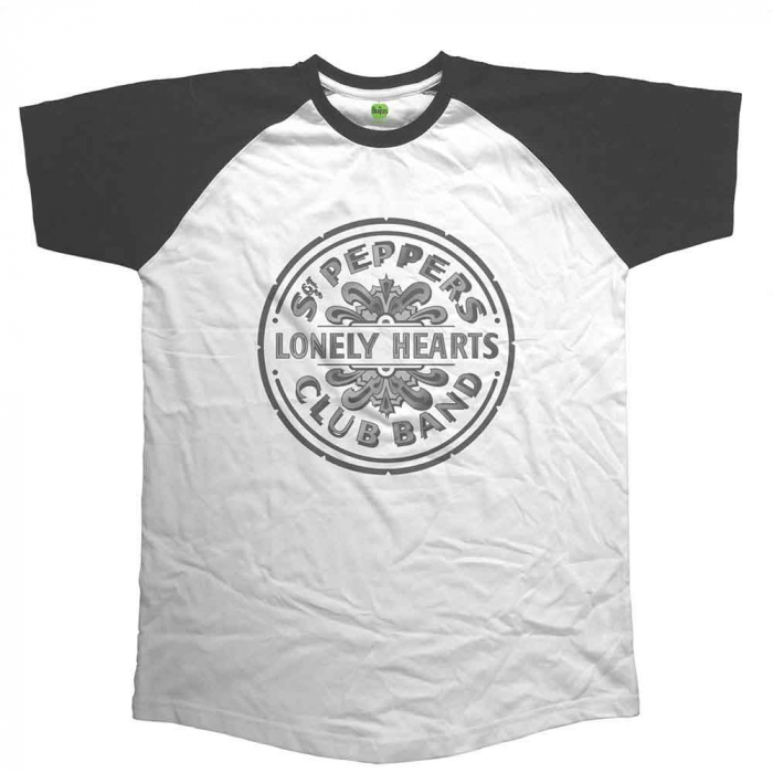 The Beatles Unisex Raglan T-Shirt: Sgt Pepper Drum [1]