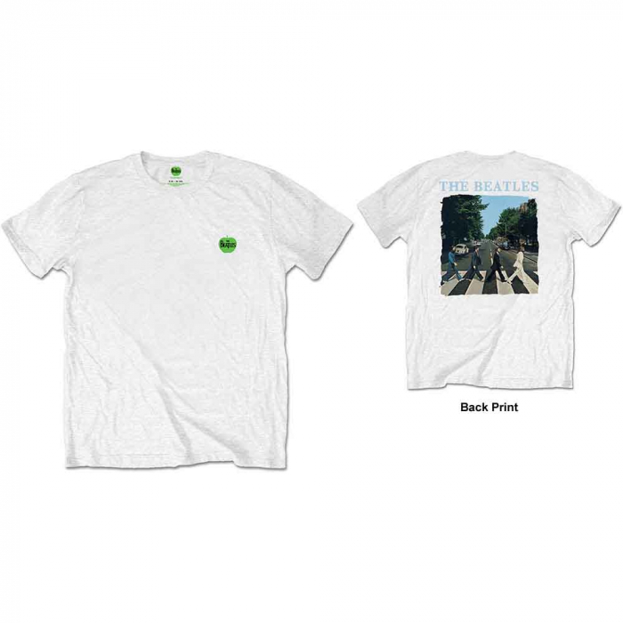 The Beatles Unisex T-Shirt: Abbey Road & Logo (Back Print/Retail Pack) [1]