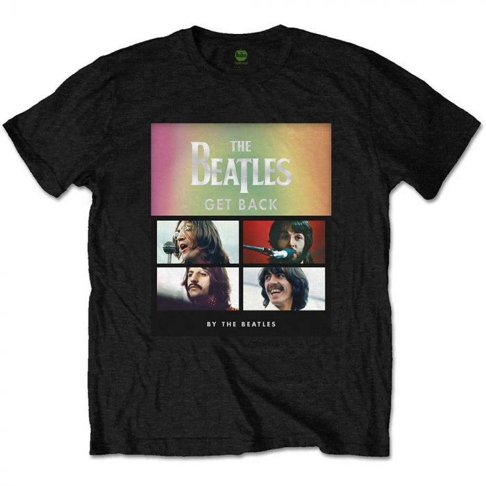The Beatles Unisex T-Shirt: Album Faces Gradient Silver Printing (Embellished) [1]