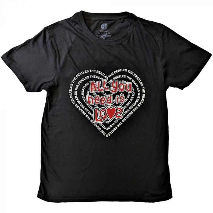 The Beatles Unisex T-Shirt: All You Need Is Love Heart [1]