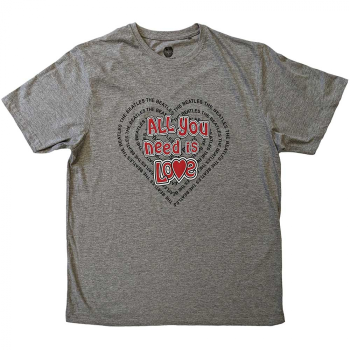 The Beatles Unisex T-Shirt: All You Need Is Love Heart [1]