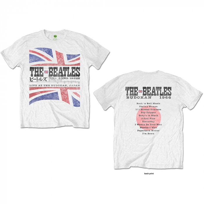 The Beatles Unisex T-Shirt: Budokan Set List (Back Print) [1]
