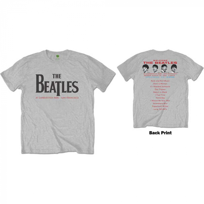 The Beatles Unisex T-Shirt: Candlestick Park (Back Print) [1]