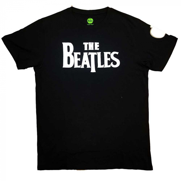The Beatles Unisex T-Shirt: Drop T Logo App Slub (Applique) [1]