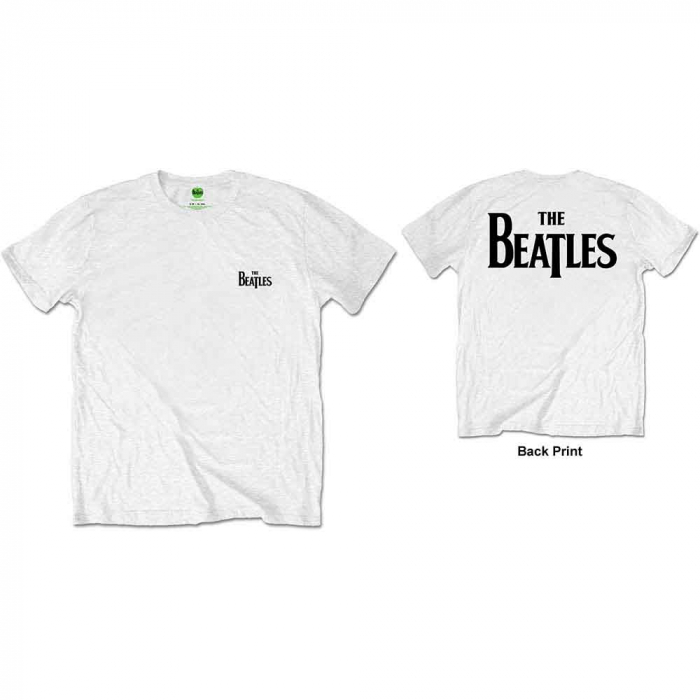The Beatles Unisex T-Shirt: Drop T Logo (Back Print/Retail Pack) [1]