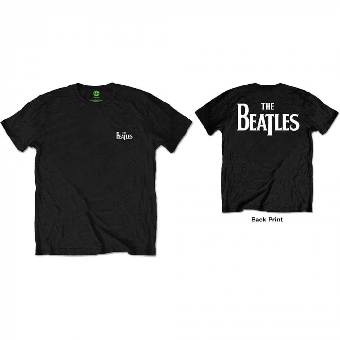The Beatles Unisex T-Shirt: Drop T Logo (Back Print/Retail Pack) [1]