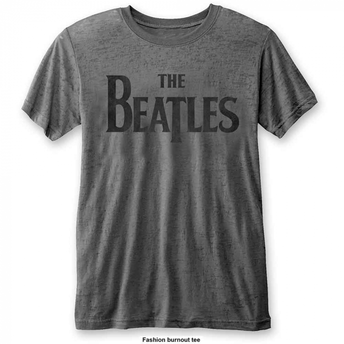 The Beatles Unisex T-Shirt: Drop T Logo Burnout [1]