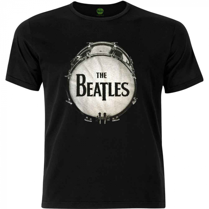 The Beatles Unisex T-Shirt: Drum Black Caviar (Embellished) [1]