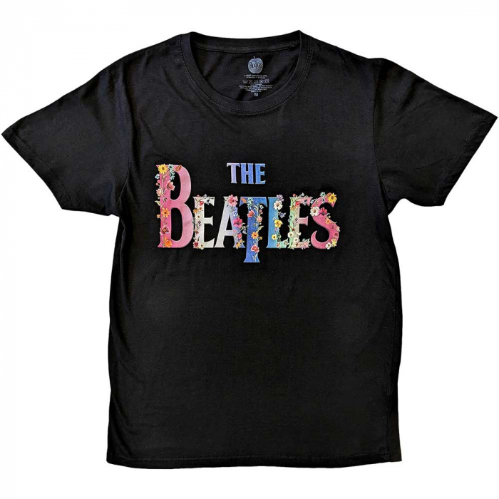 The Beatles Unisex T-Shirt: Floral Logo [1]