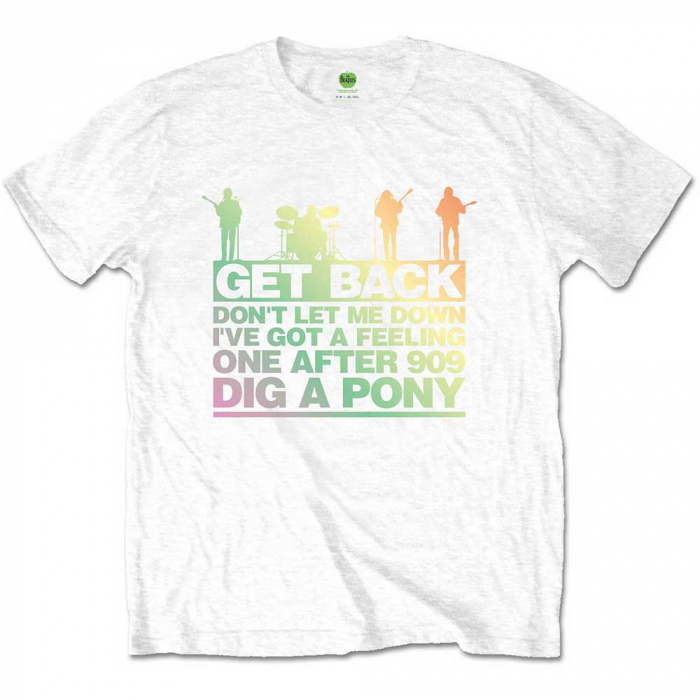 The Beatles Unisex T-Shirt: Get Back Gradient [1]