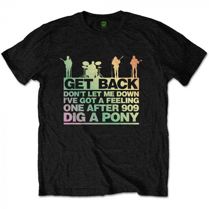 The Beatles Unisex T-Shirt: Get Back Gradient [1]