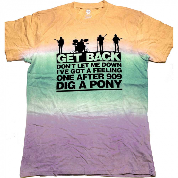 The Beatles Unisex T-Shirt: Get Back Gradient (Wash Collection) [1]