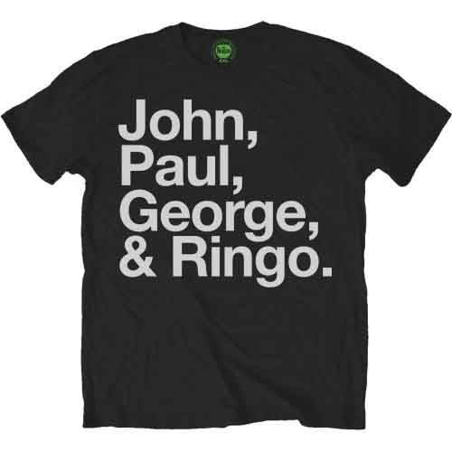 The Beatles Unisex T-Shirt: John, Paul, George & Ringo [1]