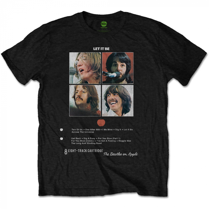 The Beatles Unisex T-Shirt: Let It Be 8 Track [1]